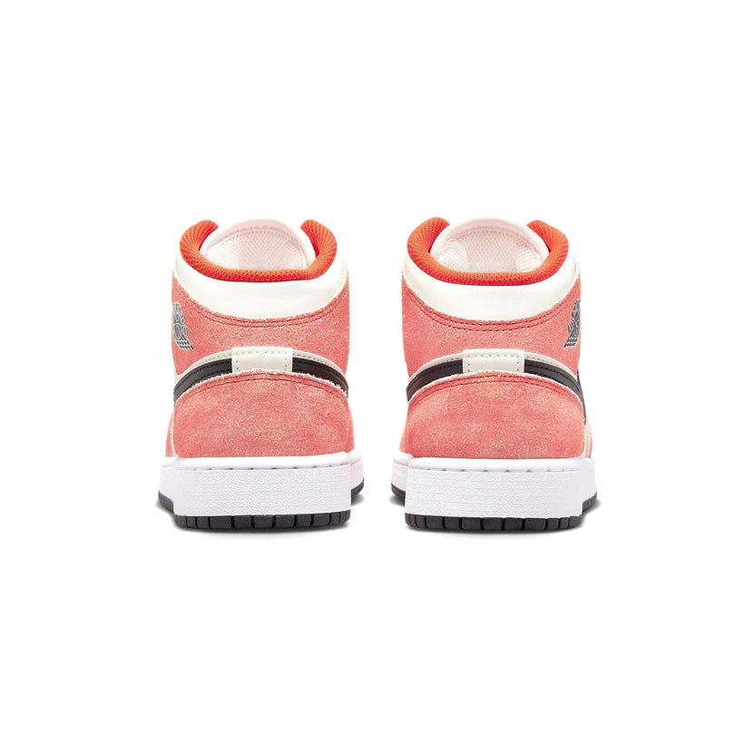Air Jordan 1 Mid Se Gs 'Orange Suede'