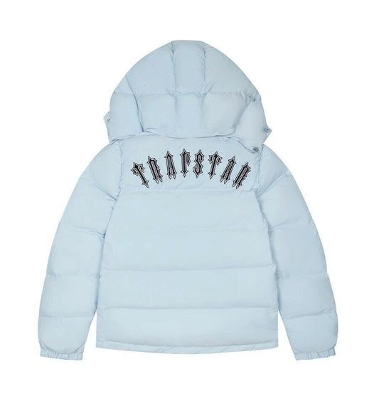 Trapstar Irongate Detachable Hooded Puffer Jacket - Ice Blue