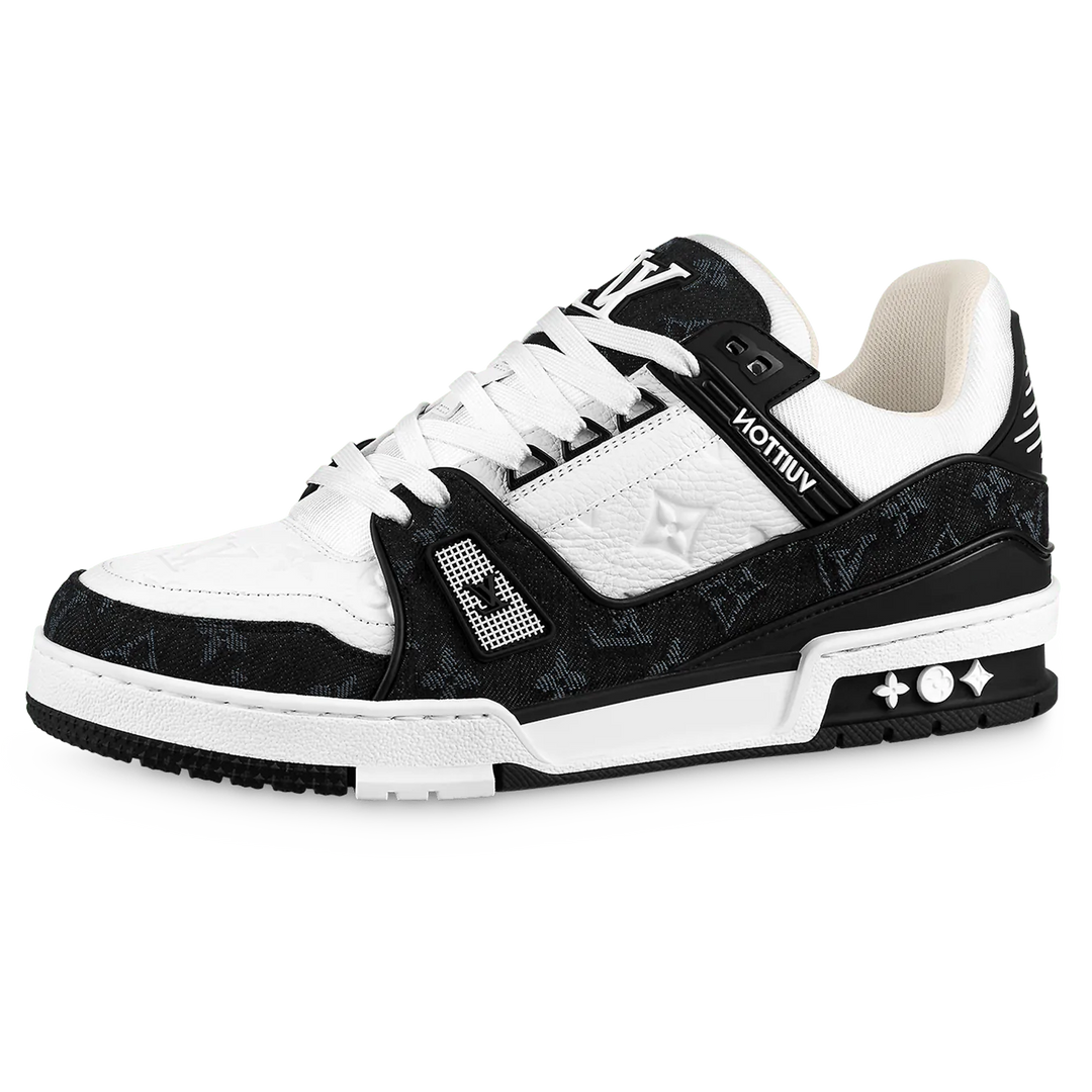 Louis Vuitton Lv Trainer White Black White