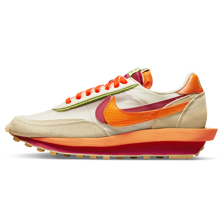 Sacai X Clot X Ldwaffle 'Net Orange Blaze'