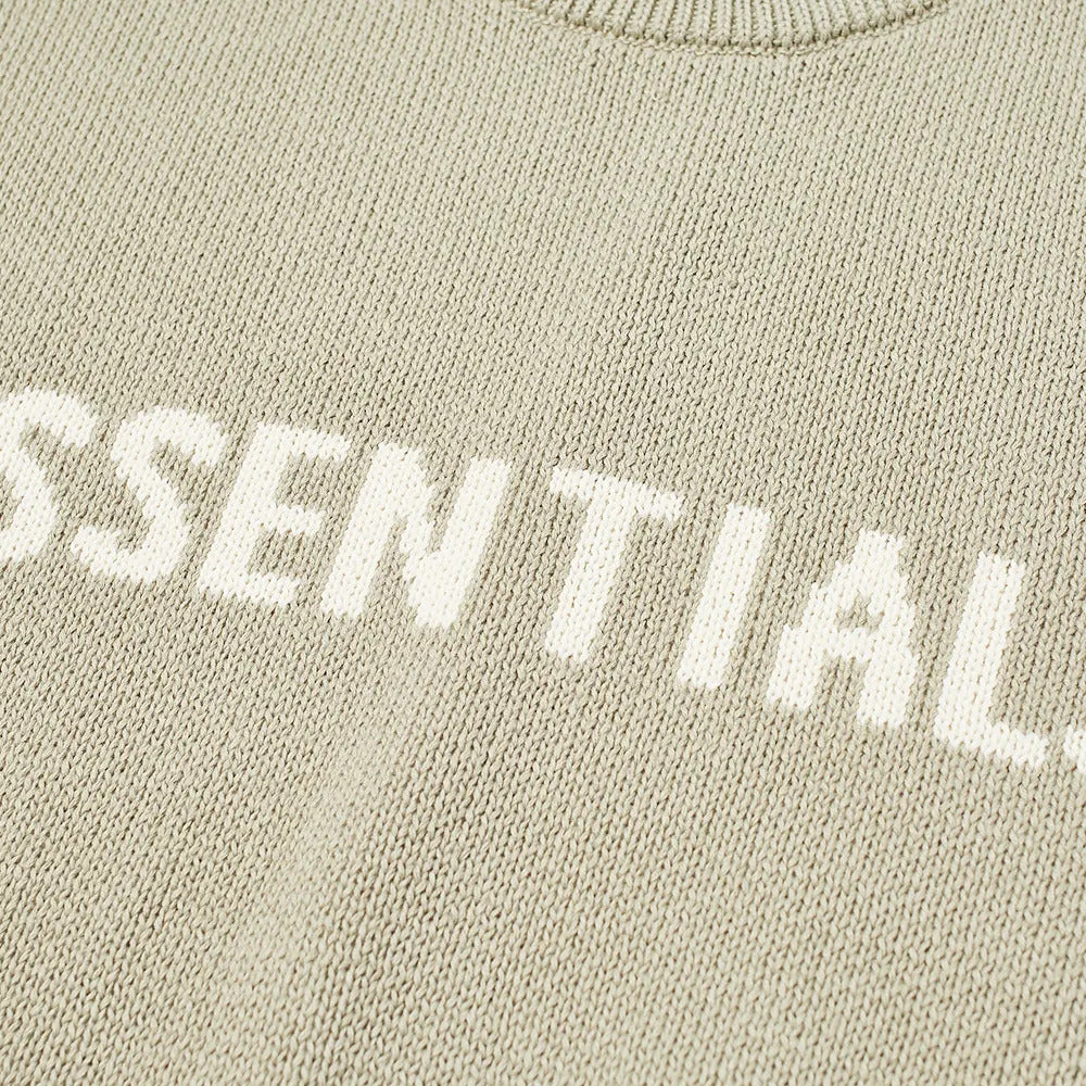 Fear Of God Essentials Pistachio Knit Sweatshirt Kids