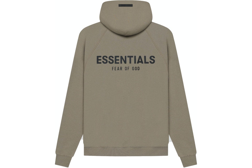 Fear of god essentials taupe hoodie sale