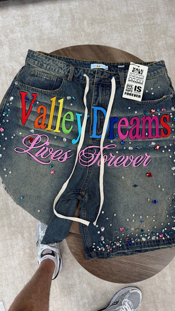 Vale Forever Ice Cream Jorts 'Blue'