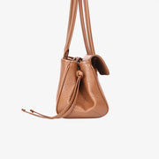 Chanel 26S Shopping Bag in Camel Brown Calfskin Leather with Gold Hardware