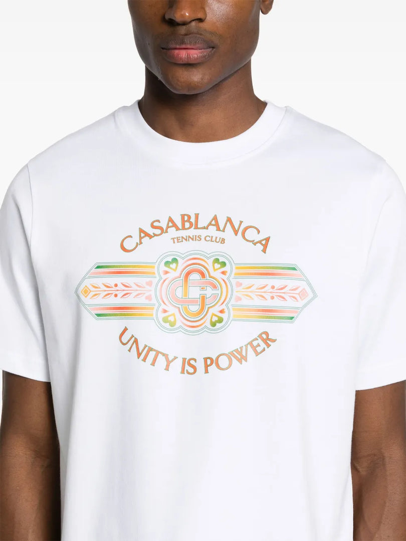Casablanca Unity Is Power "White" T-shirt | Image 5