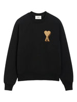 Load image into Gallery viewer, AMI Paris Ami de Coeur cotton sweatshirt | Black | Image 1