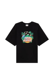 Casablanca Casa Beach Wave T-shirt | Black | Image 1
