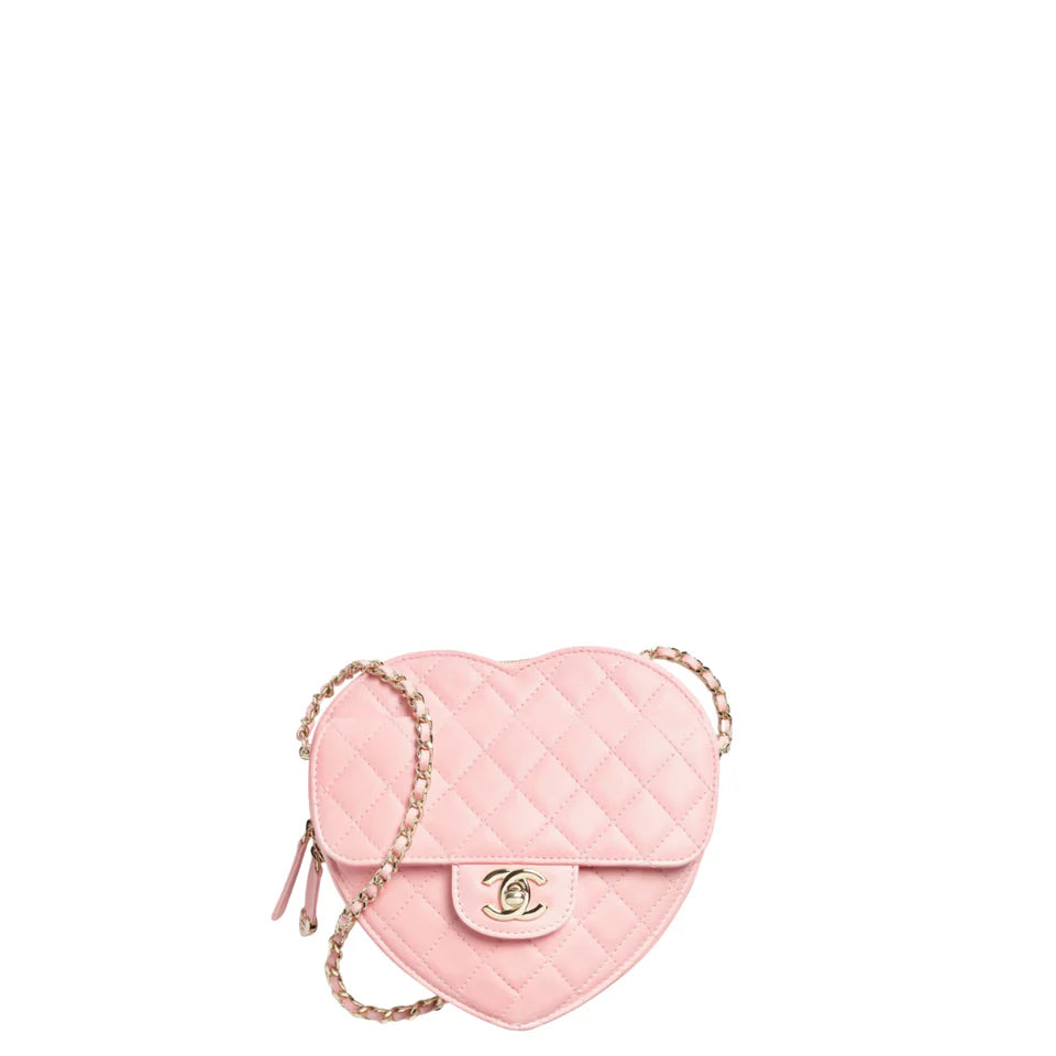 Chanel Heart Bag Light Pink Small