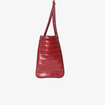 Load image into Gallery viewer, Chanel 26S Shopping Bag Small in Red Crocodile Leather with Gold Hardware