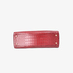 Load image into Gallery viewer, Chanel 26S Shopping Bag Small in Red Crocodile Leather with Gold Hardware