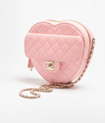 Load image into Gallery viewer, Chanel Heart Bag Light Pink Small