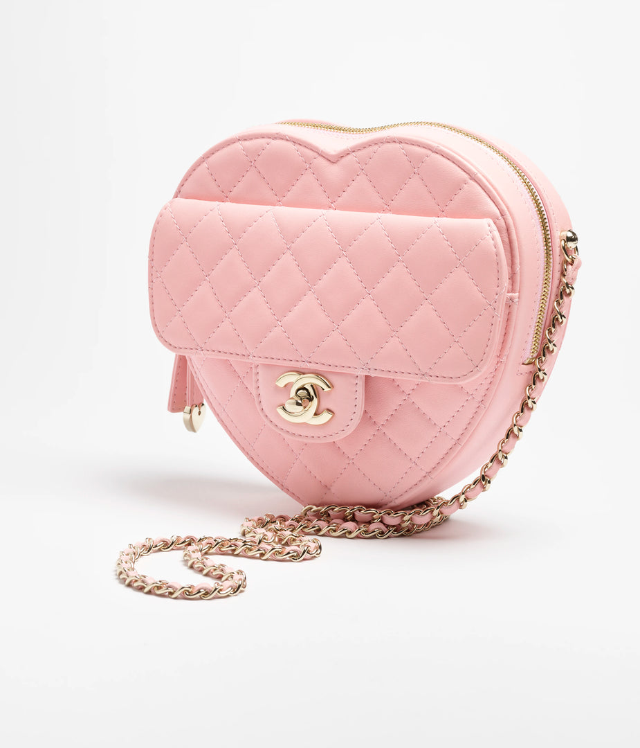 Chanel Heart Bag Light Pink Small