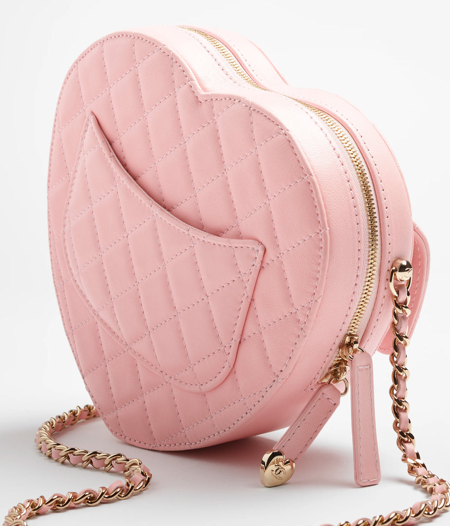 Chanel Heart Bag Light Pink Small