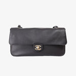 Load image into Gallery viewer, Chanel 26 Maxi Flap Bag 32 in Black Grained Calfskin Leather with Gold Hardware