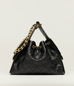 Load image into Gallery viewer, Chanel 25 Small Handbag Hobo Grained Calfskin &amp; Gold Tone Metal Black