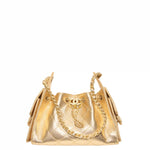 Load image into Gallery viewer, Chanel 25 Mini Handbag Metallic Grained Calfskin &amp; Gold Metal Gold