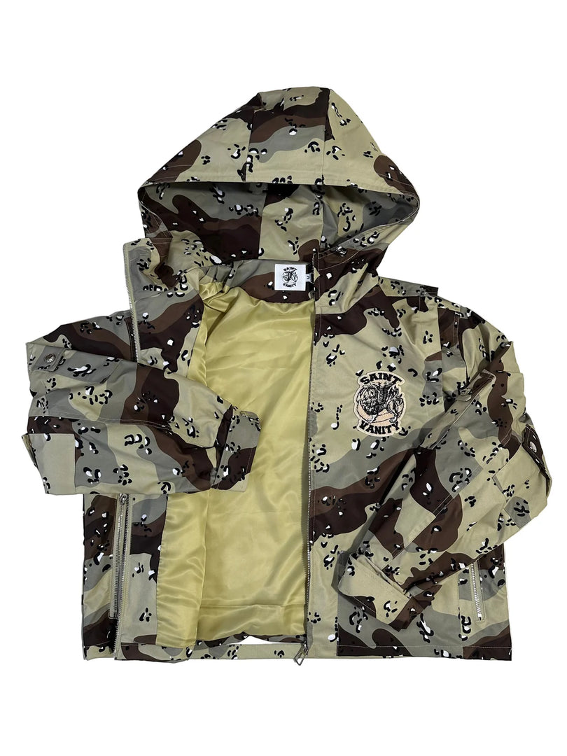Saint Vanity Nylon Hooded Set “Desert Camo”