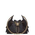 Load image into Gallery viewer, Chanel 25 Mini Handbag Washed Denim &amp; Gold-Tone Metal Black