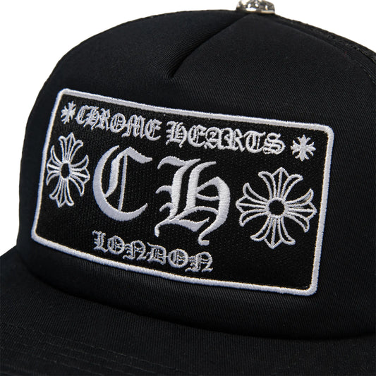 Chrome Hearts CH London Black Trucker Cap