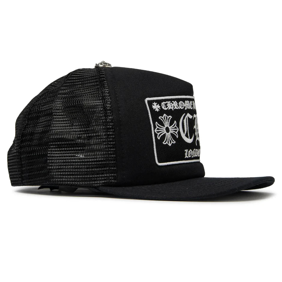 Chrome Hearts CH London Black Trucker Cap