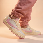 Load image into Gallery viewer, Travis Scott x Air Jordan 1 Retro Low OG 'Shy Pink'