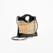 Chanel 31 Mini Tote in Light Beige & Black Lambskin
