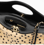 Load image into Gallery viewer, Chanel 31 Mini Tote in Light Beige &amp; Black Lambskin