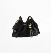 Chanel 25 Mini Handbag in Black Lambskin