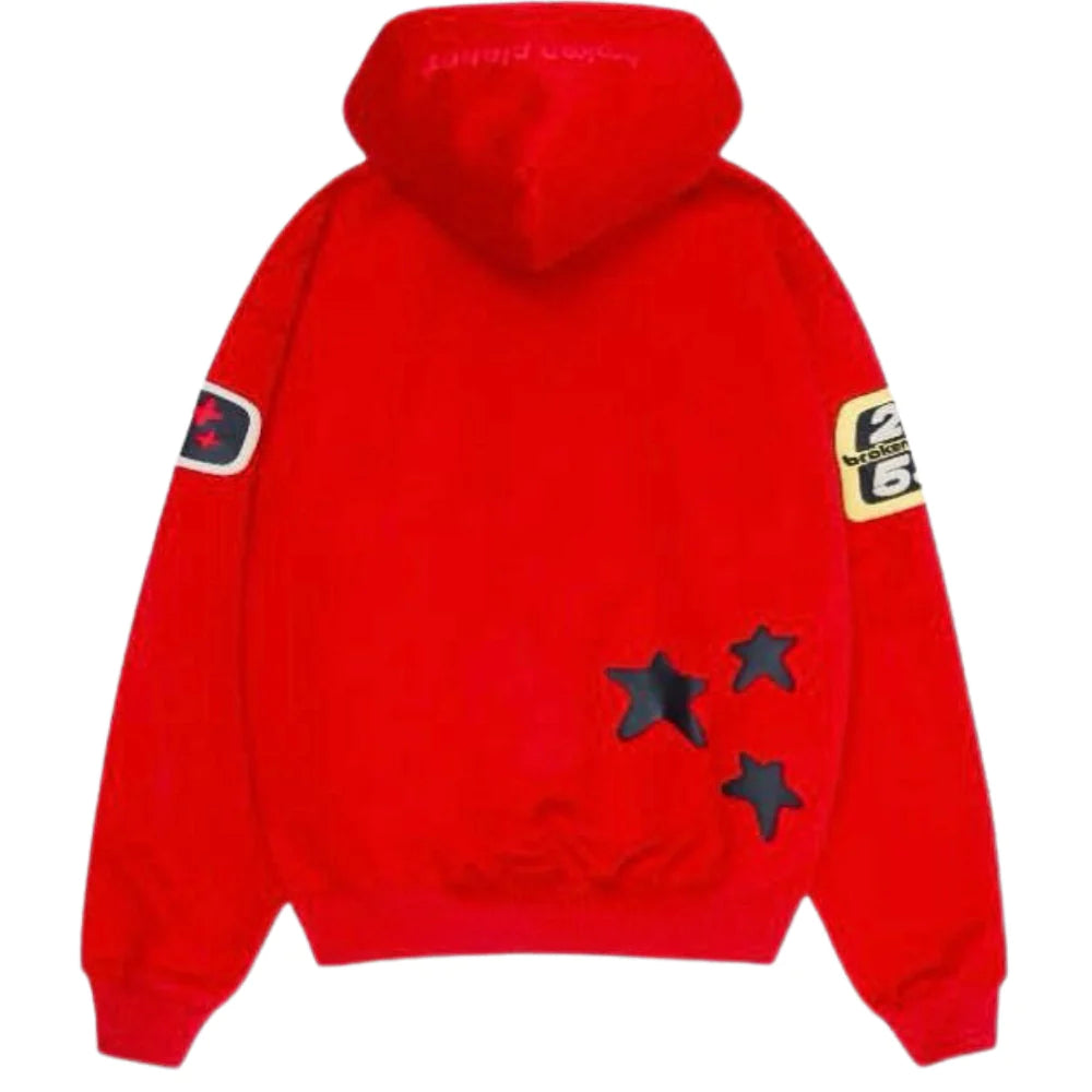 Broken Planet Market Brighter Days are Ahead Hoodie Ruby Red