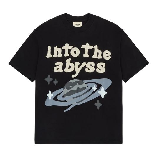 Broken Planet Market T-Shirt 'Into the Abyss' - Soot Black