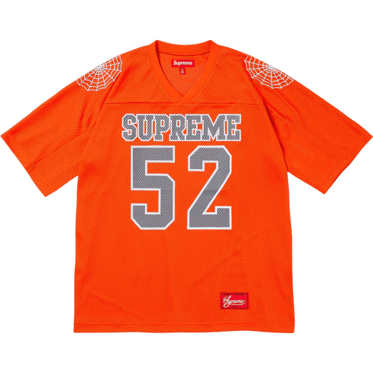 Supreme Spiderweb Football Jersey 'Orange’