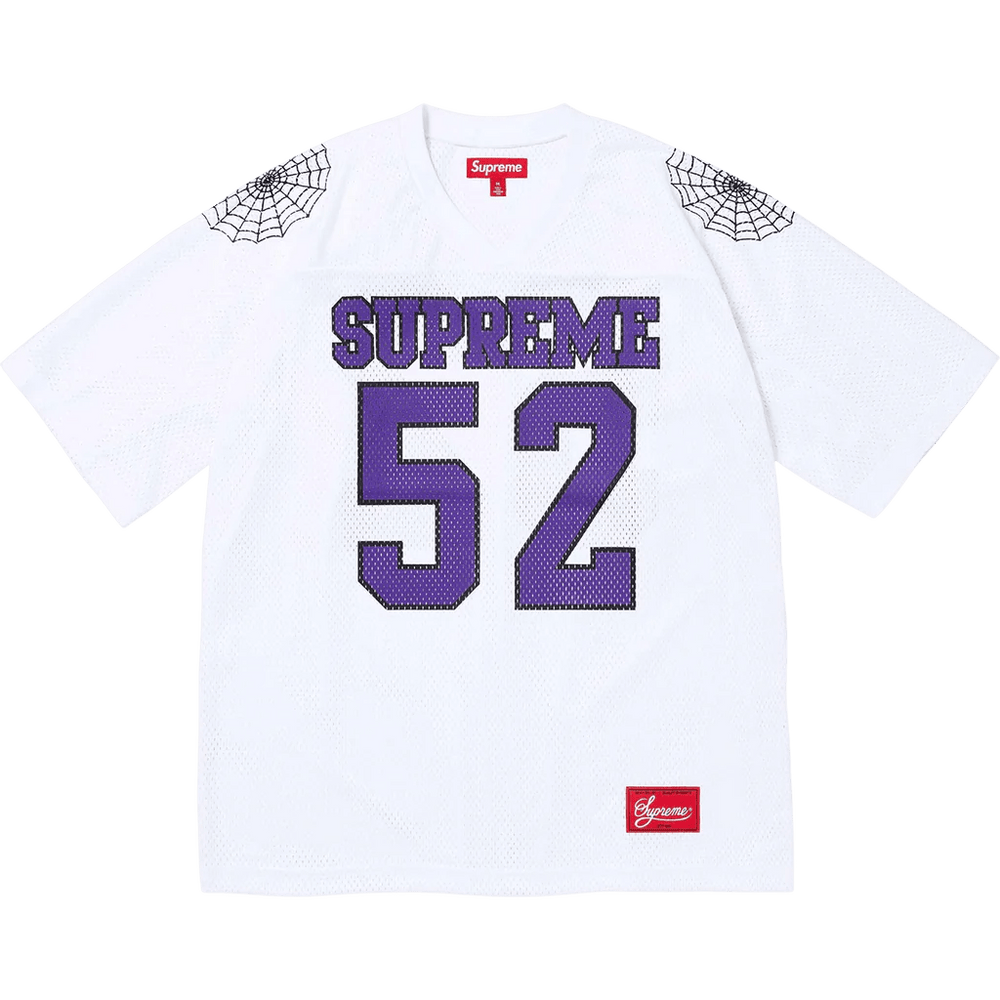 Supreme Spiderweb Football Jersey 'White' – Crepsuk