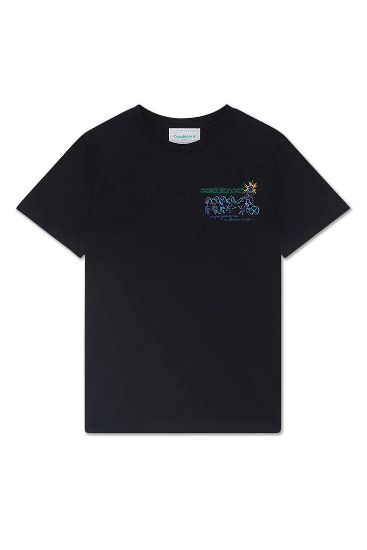 Casablanca Pentathlon T-Shirt Black