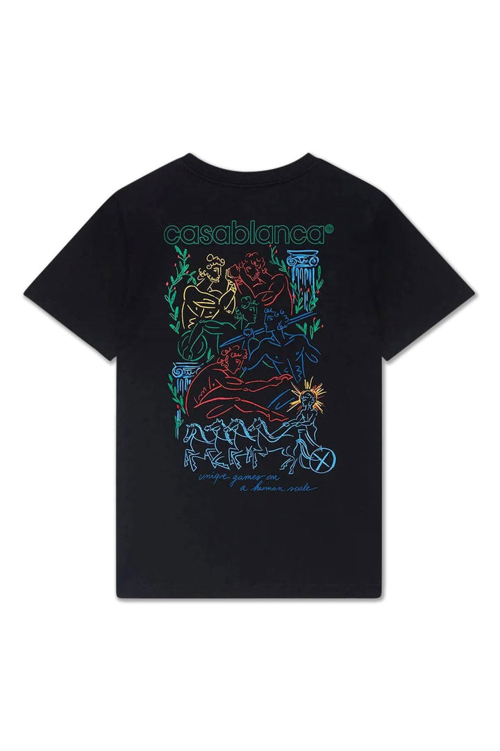 Casablanca Pentathlon T-Shirt Black