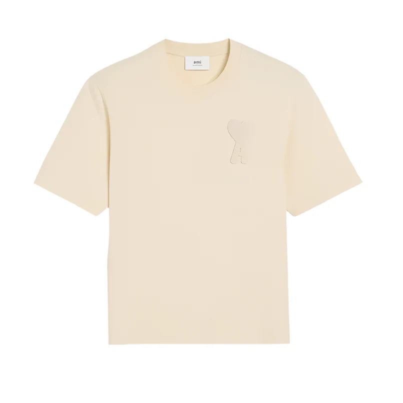 AMI Paris De Coeur Patch T-Shirt Navy (Copy)