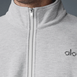 Load image into Gallery viewer, ALO Yoga Accolade 1/4 Zip Athletic Heather Grey Sweatshirt