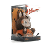 Pop Mart Labubu Happy Halloween Party Series-Sitting Pumpkin Vinyl Plush Pendant