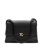 Load image into Gallery viewer, Chanel Maxi Flap Bag Grained Calfskin &amp; Gold-Tone Metal Black