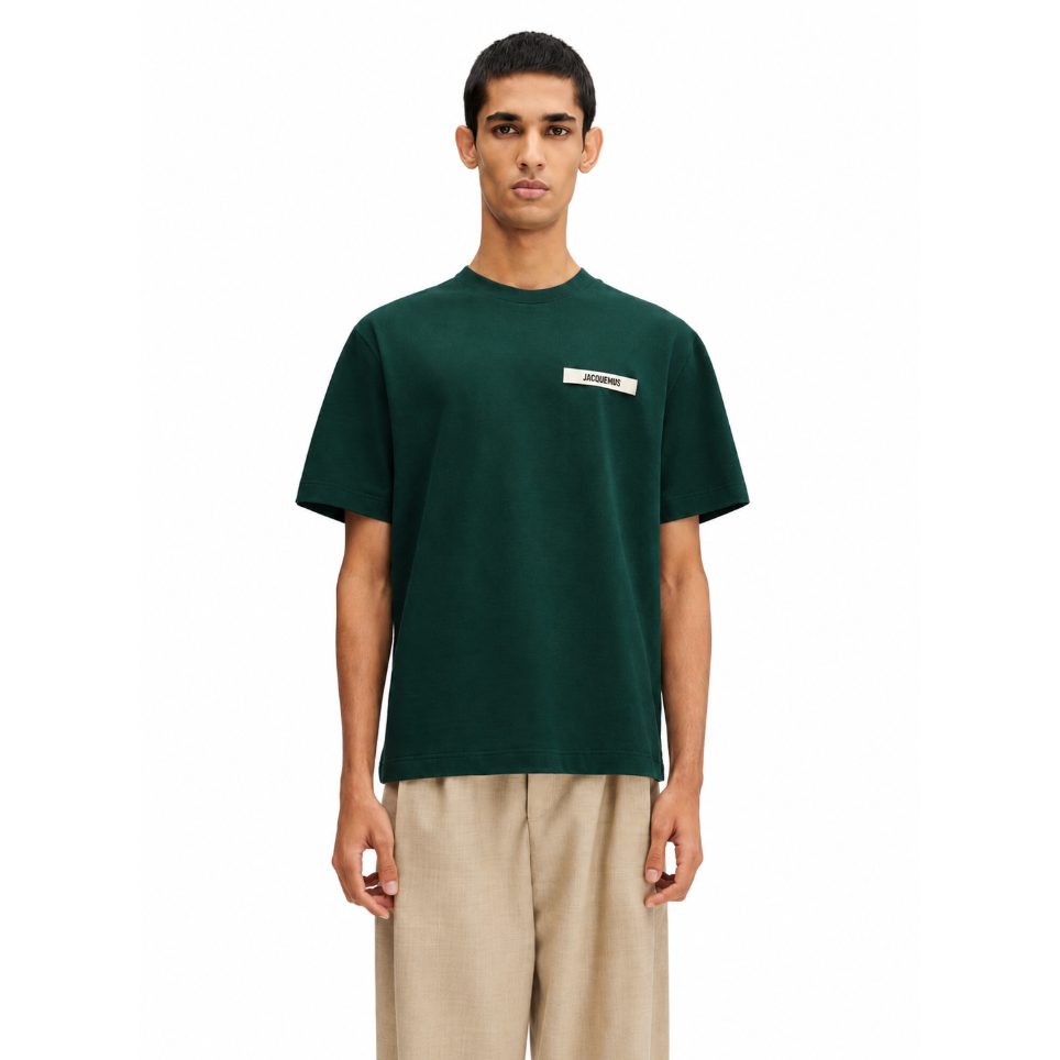Jacquemus Gros Grain T-Shirt Dark Green
