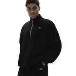 Load image into Gallery viewer, ALO Yoga Accolade 1/4 Zip Black Sweatshirt