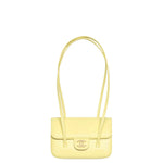 Load image into Gallery viewer, Chanel Clutch with Leather Strap, Mini Preppy Flap Bag Grained Shiny Calfskin &amp; Gold-Tone Metal Light Yellow