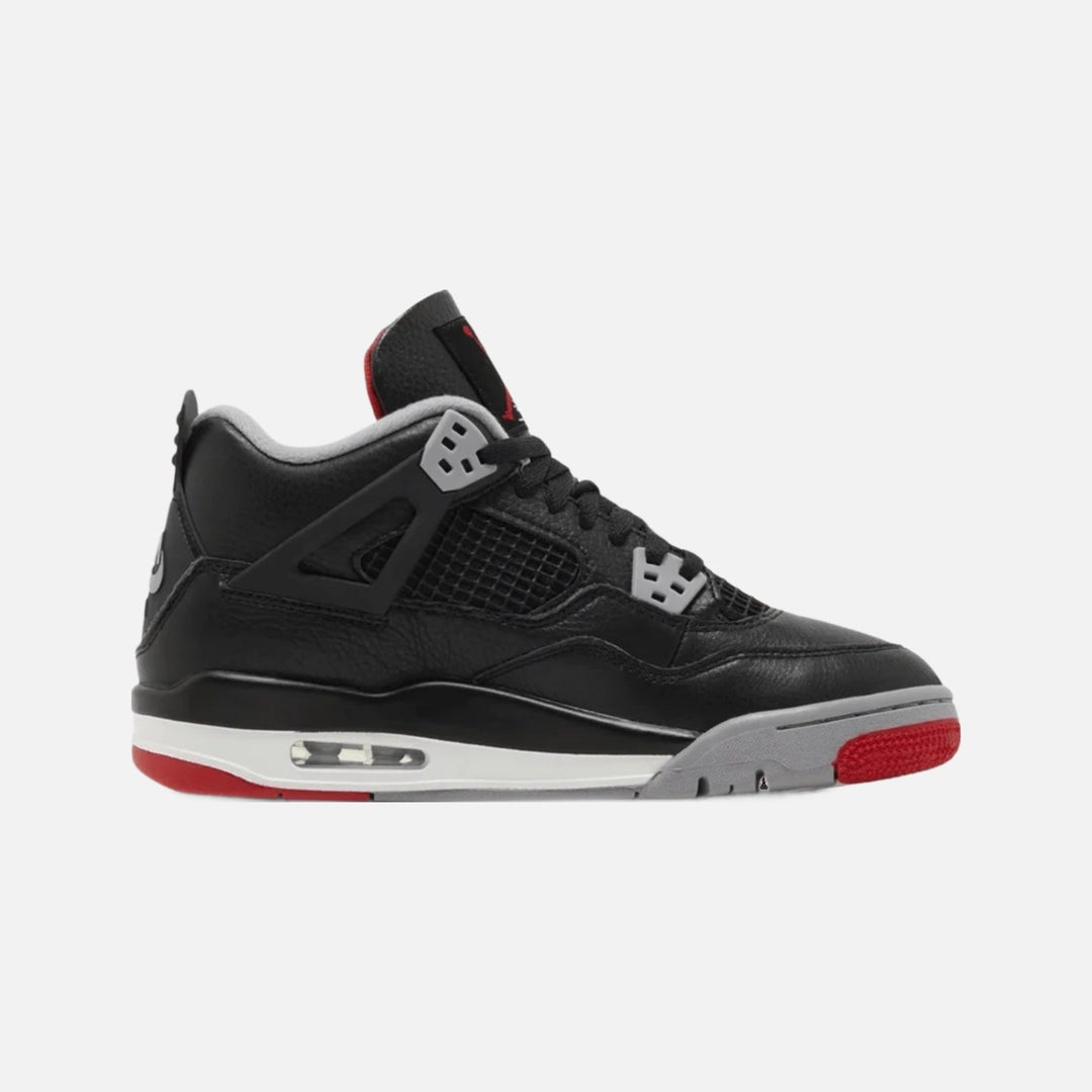 Air Jordan 4 Retro GS 'Bred Reimagined' sneakers in the Bred colourway