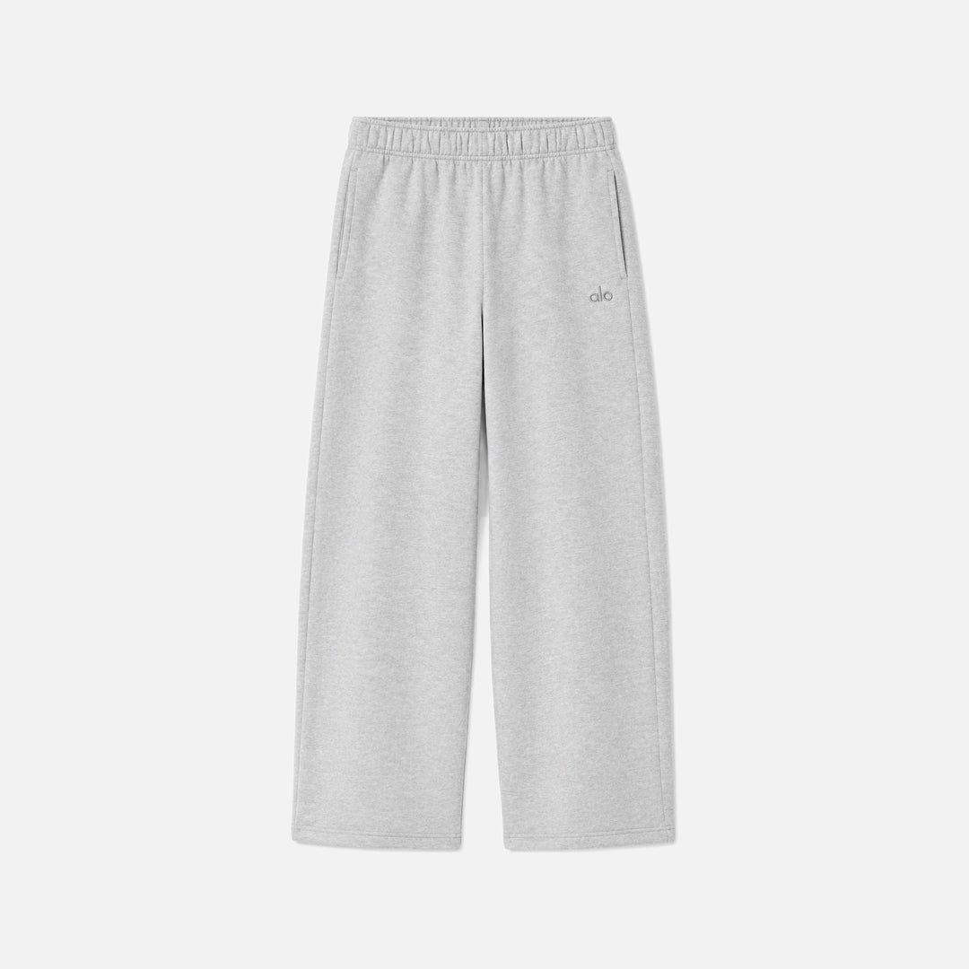Alo Accolade Straight Leg Sweatpants Heather Grey