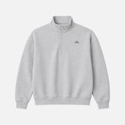 ALO Yoga Accolade 1/4 Zip Athletic Heather Grey Sweatshirt