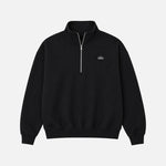 Load image into Gallery viewer, ALO Yoga Accolade 1/4 Zip Black Sweatshirt