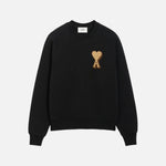 Load image into Gallery viewer, AMI Paris Ami de Coeur cotton sweatshirt | Black | Image 1