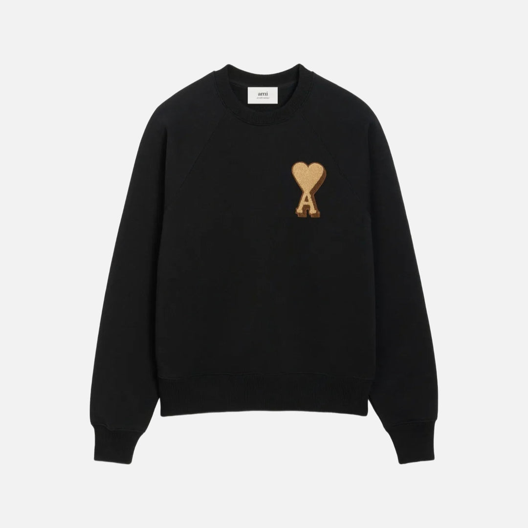 AMI Paris Ami de Coeur cotton sweatshirt | Black | Image 1
