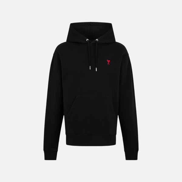 Ami Paris Ami De Coeur Small Logo Hoodie Black/Red