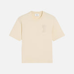 Load image into Gallery viewer, AMI Paris De Coeur Patch T-Shirt Cream