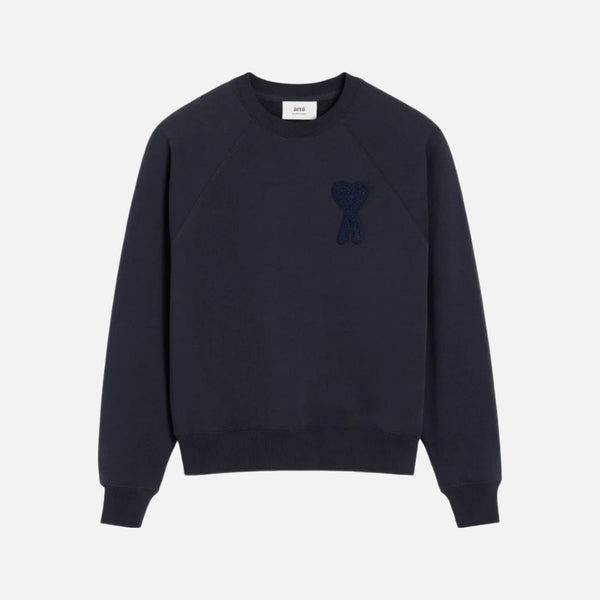 AMI Paris De Coeur Sweatshirt Navy Blue